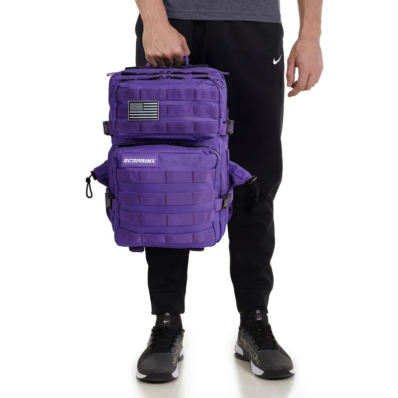 Sac à dos tactique militaire ELITRAINX Violet 25L pour le sport