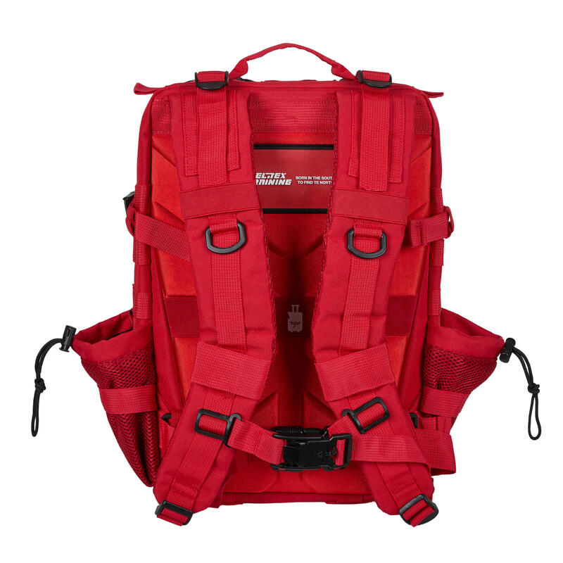 Zaino Tattico Militare ELITRAINX Rosso 25L per Sport