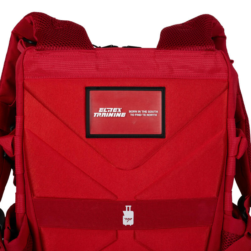 Zaino Tattico Militare ELITRAINX Rosso 25L per Sport