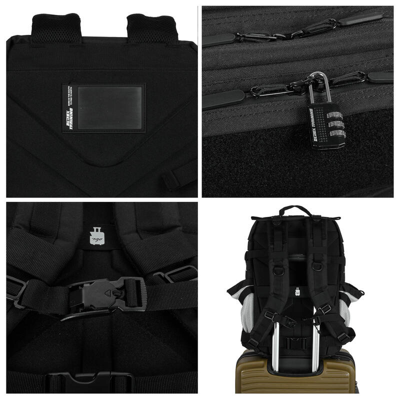 Taktický batoh V2 černobílý 45L