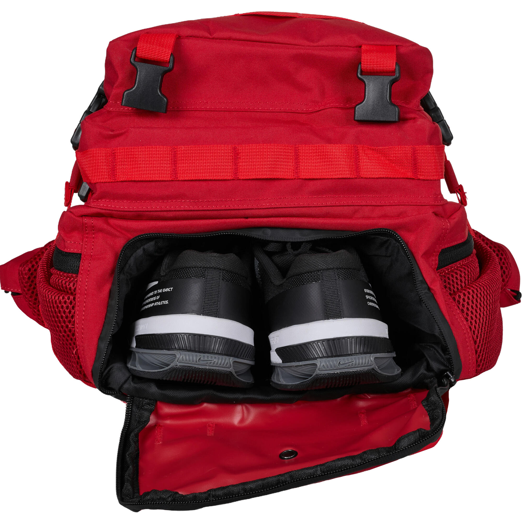 Mochila Elitex V1 Rojo 45L Cabina Entrenamiento Repelente Agua 4/7