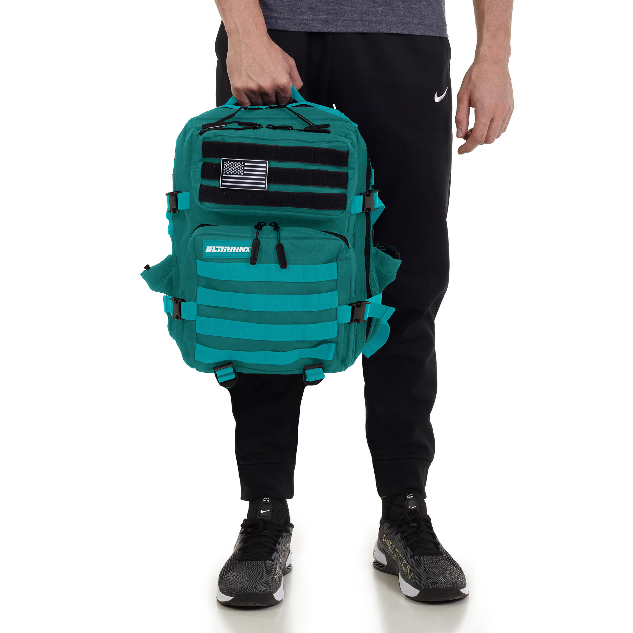 Mochila Táctica Militar ELITRAINX Turquesa 25L para Deporte y Viajes 6/7