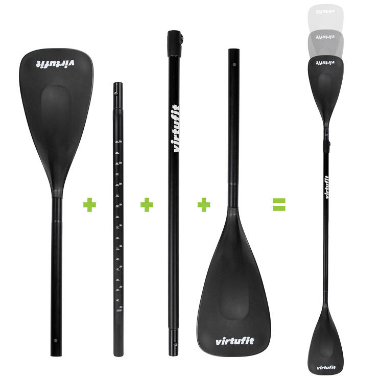 Virtufit - Pagaie De Kayak Réglable - Pagaie - Noir - 220 Cm - Decathlon
