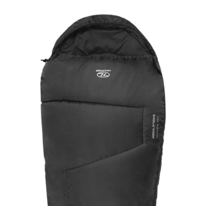 Highlander - Sleepline Sleeping Bag - 2 Seasons - Sac De Couchage - Noir - Taille Unique - Decathlon