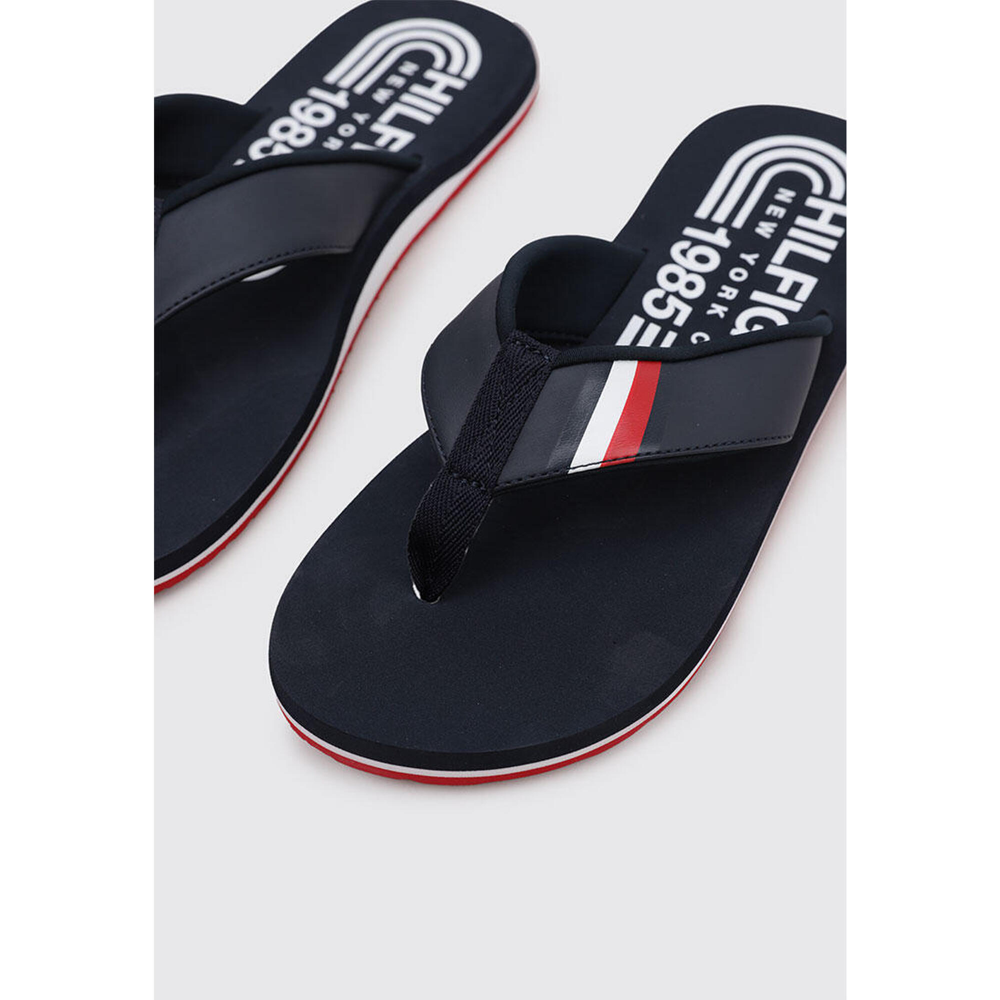 Chanclas Surf Hombre Tommy Hilfiger HILFIGER RWB PADDED BEACH SANDAL Azul