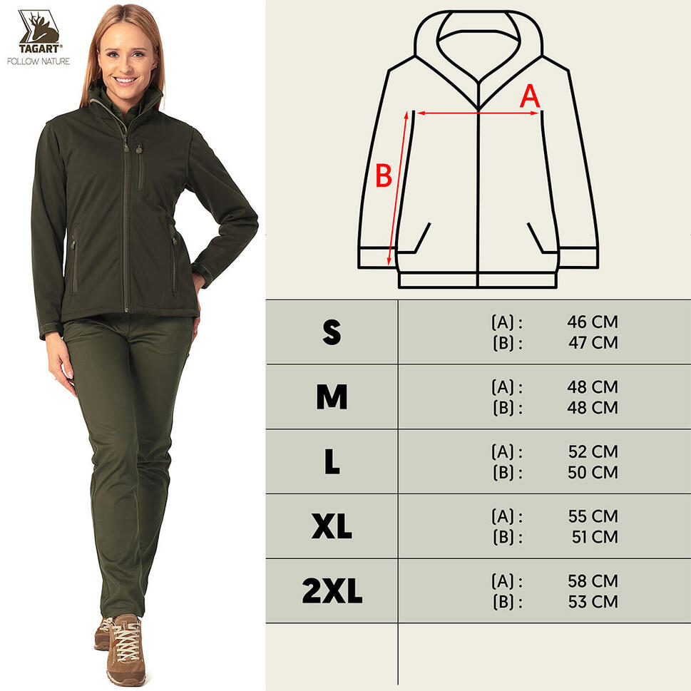 Kurtka myśliwska damska Forest Lady Softshell z membraną