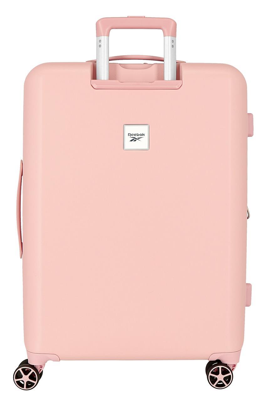 Maleta mediana ABS rígida Reebok Roxbury 70cm 81L Rosa 4/7