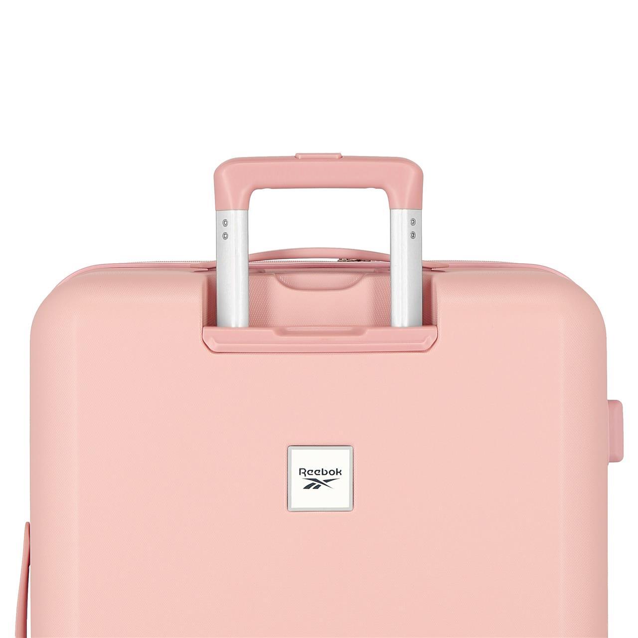 Maleta mediana ABS rígida Reebok Roxbury 70cm 81L Rosa 7/7