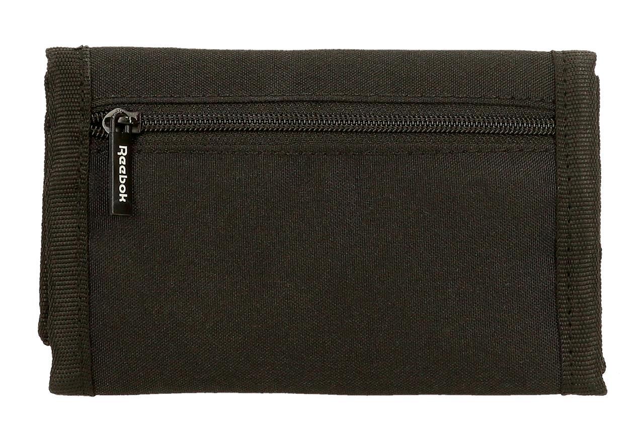 Cartera con monedero Unisex Reebok Malden Negro 2/6