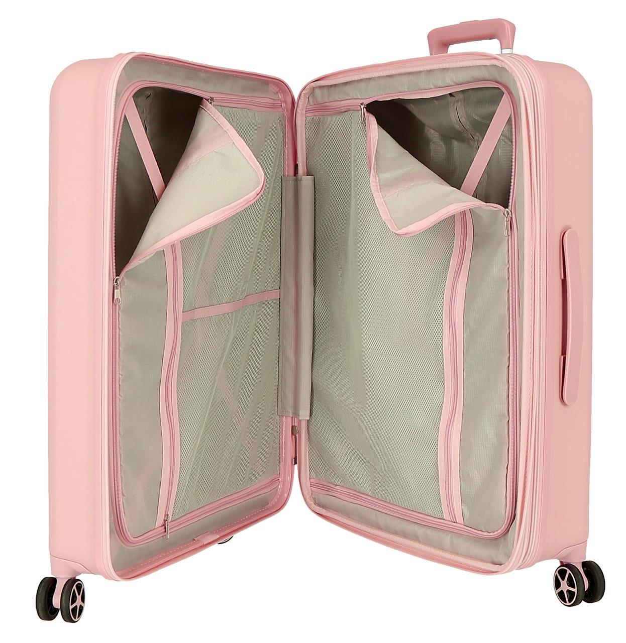 Maleta mediana ABS rígida Reebok Roxbury 70cm 81L Rosa 3/7