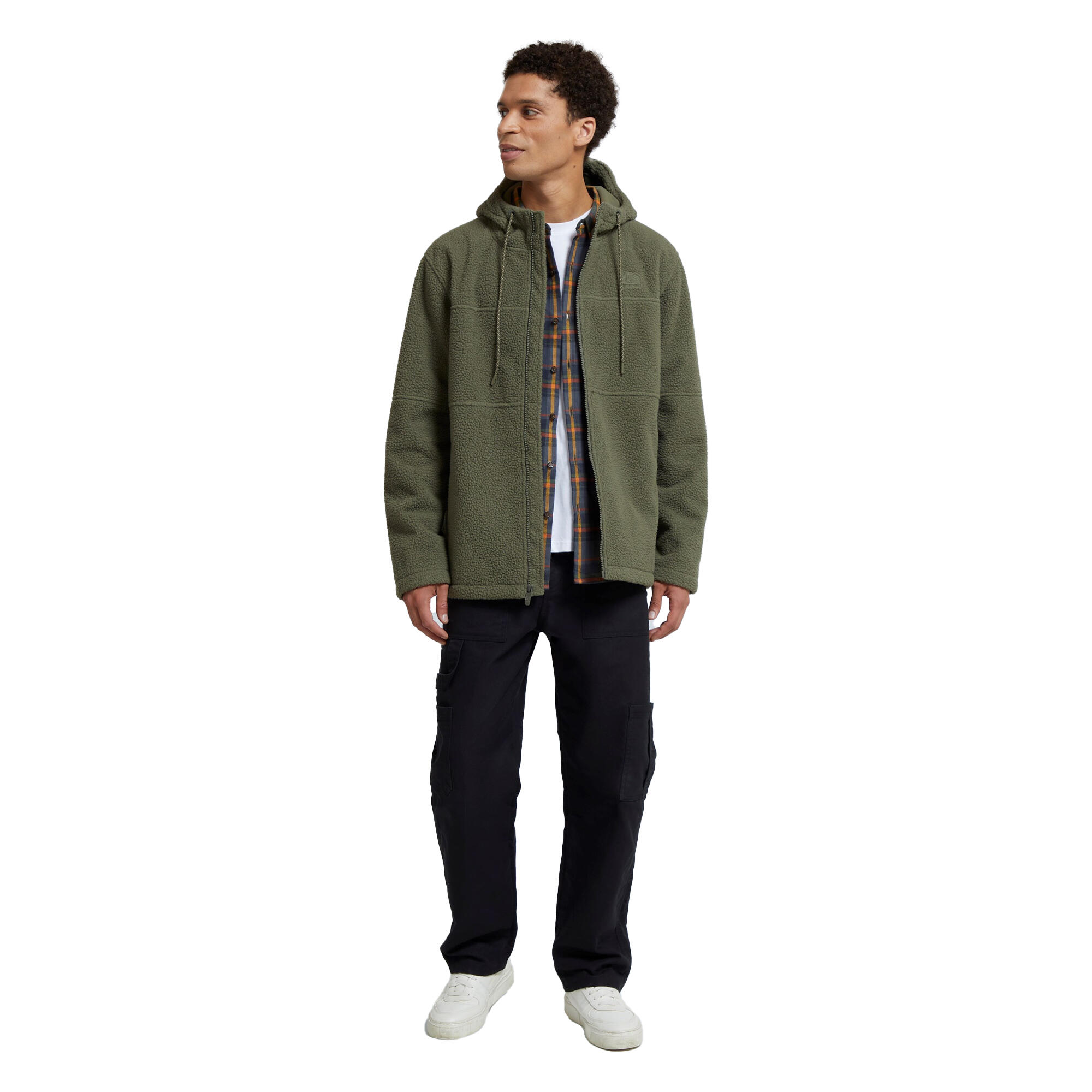 Animal Mens Aidan Fleece Recycled Full Zip Hoodie