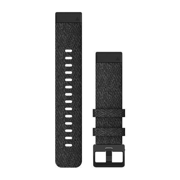 Garmin fenix 6s QuickFit Heathered Black Nylon Band