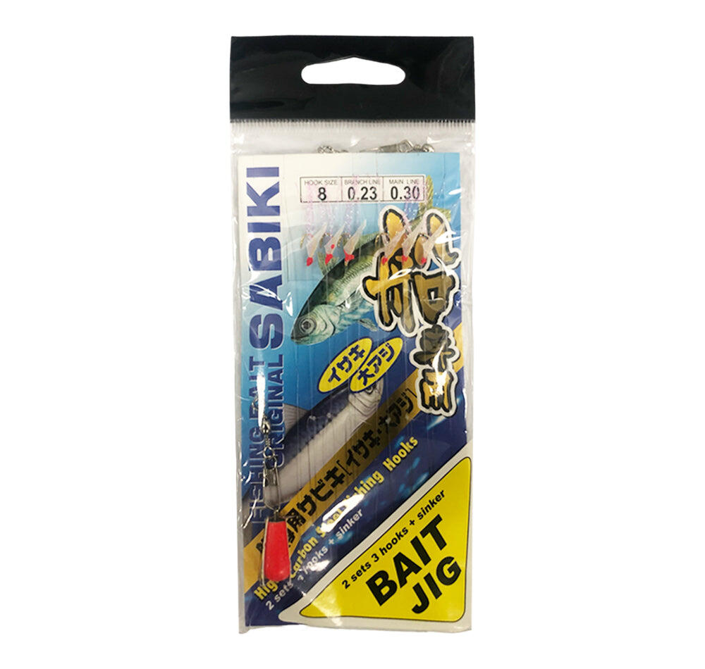Viva Sabiki Bait Jig With Sinker Size 8 Red