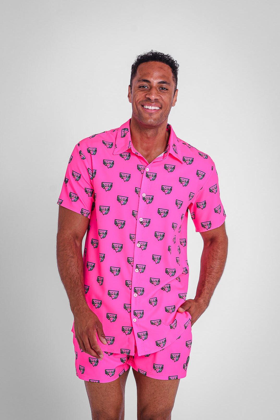 Herren Strand Kurzarmhemd Baewatch 3/7