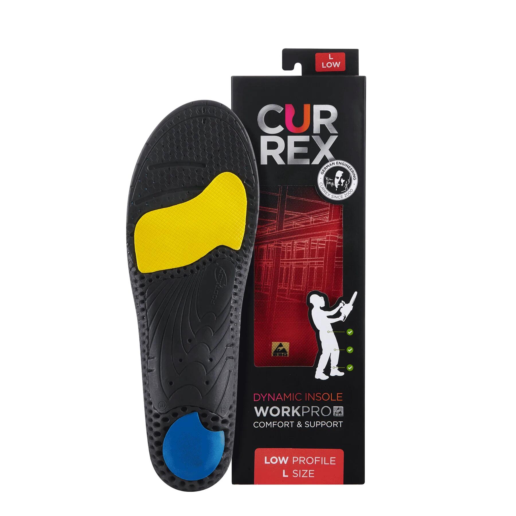 Workpro® 工作安全鞋專用鞋墊(低足弓) - 紅色