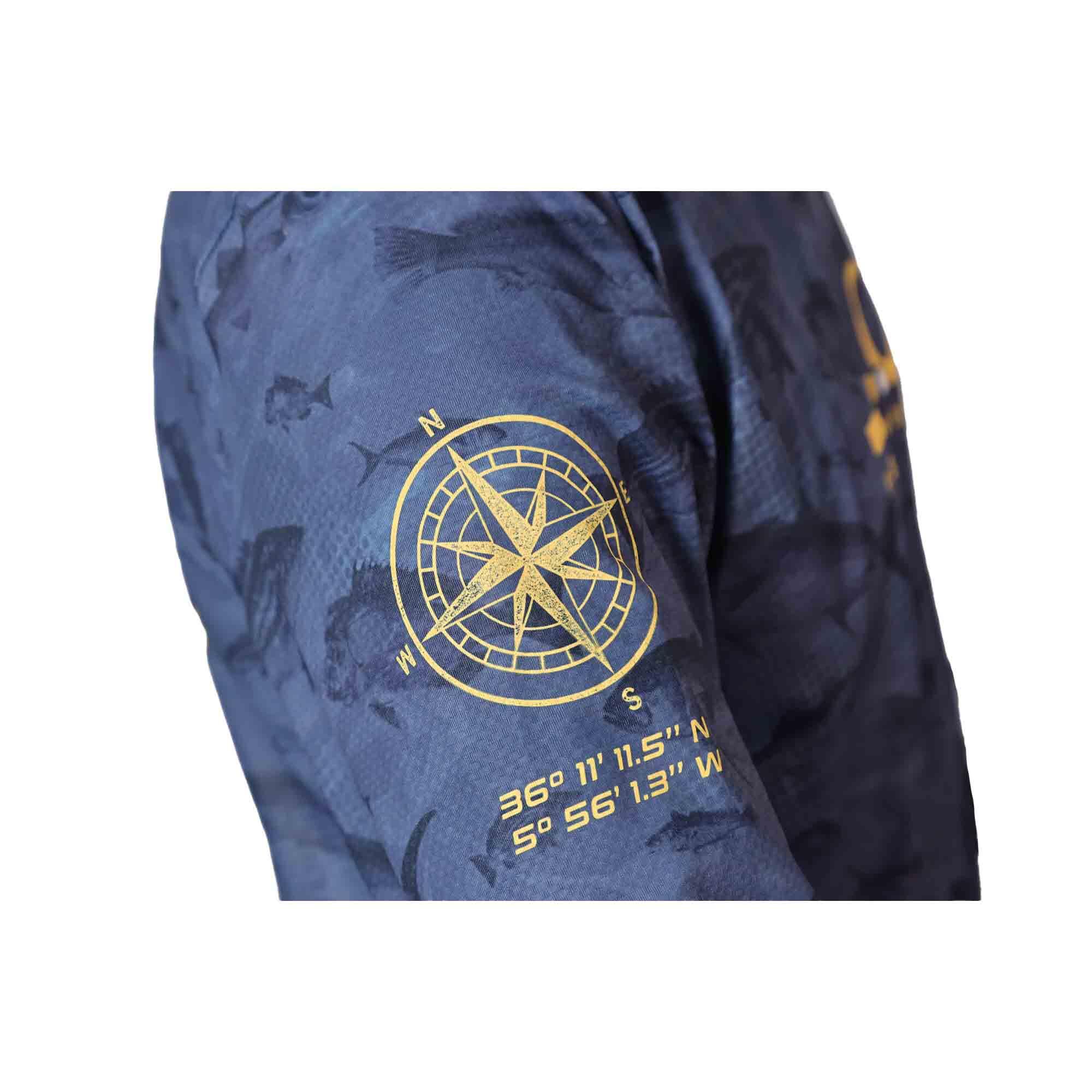 Camiseta Pesca Hombre JLC Gris Manga Larga Talla M Capucha Bandana 7/7