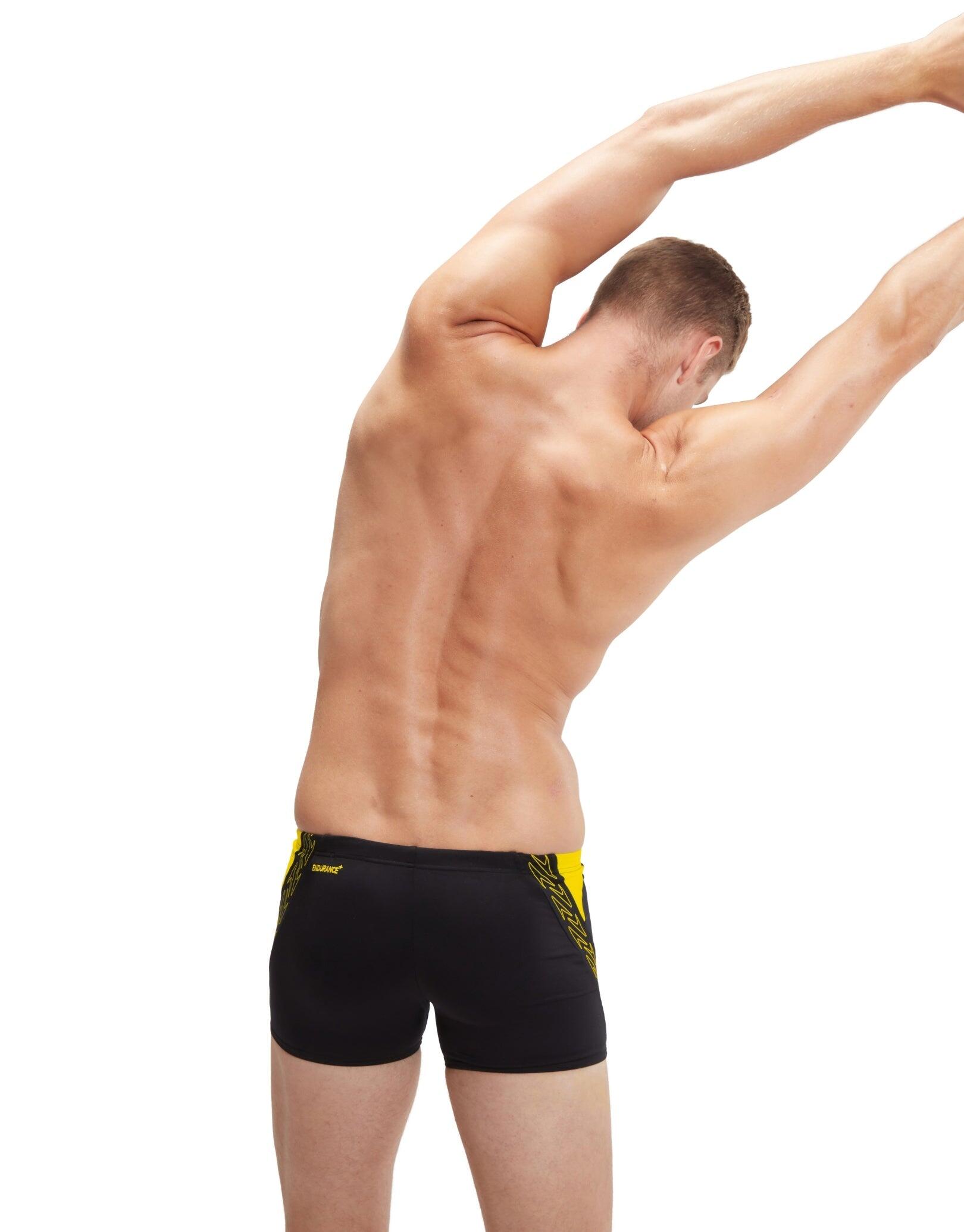 Short Uomo Speedo Hyper Boom Splice Aquashort Nero/Lemon Drizzle 2/5