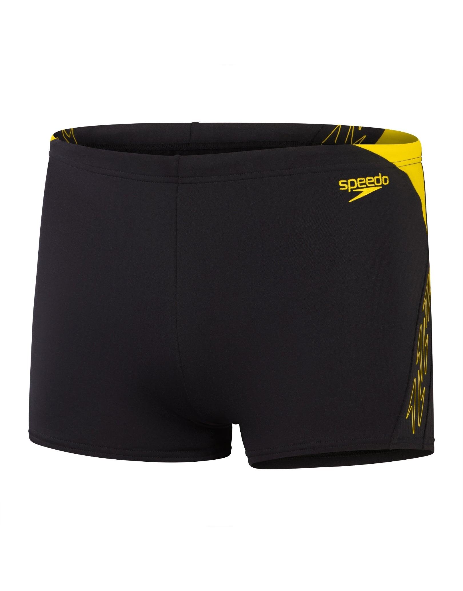Short Uomo Speedo Hyper Boom Splice Aquashort Nero/Lemon Drizzle 4/5
