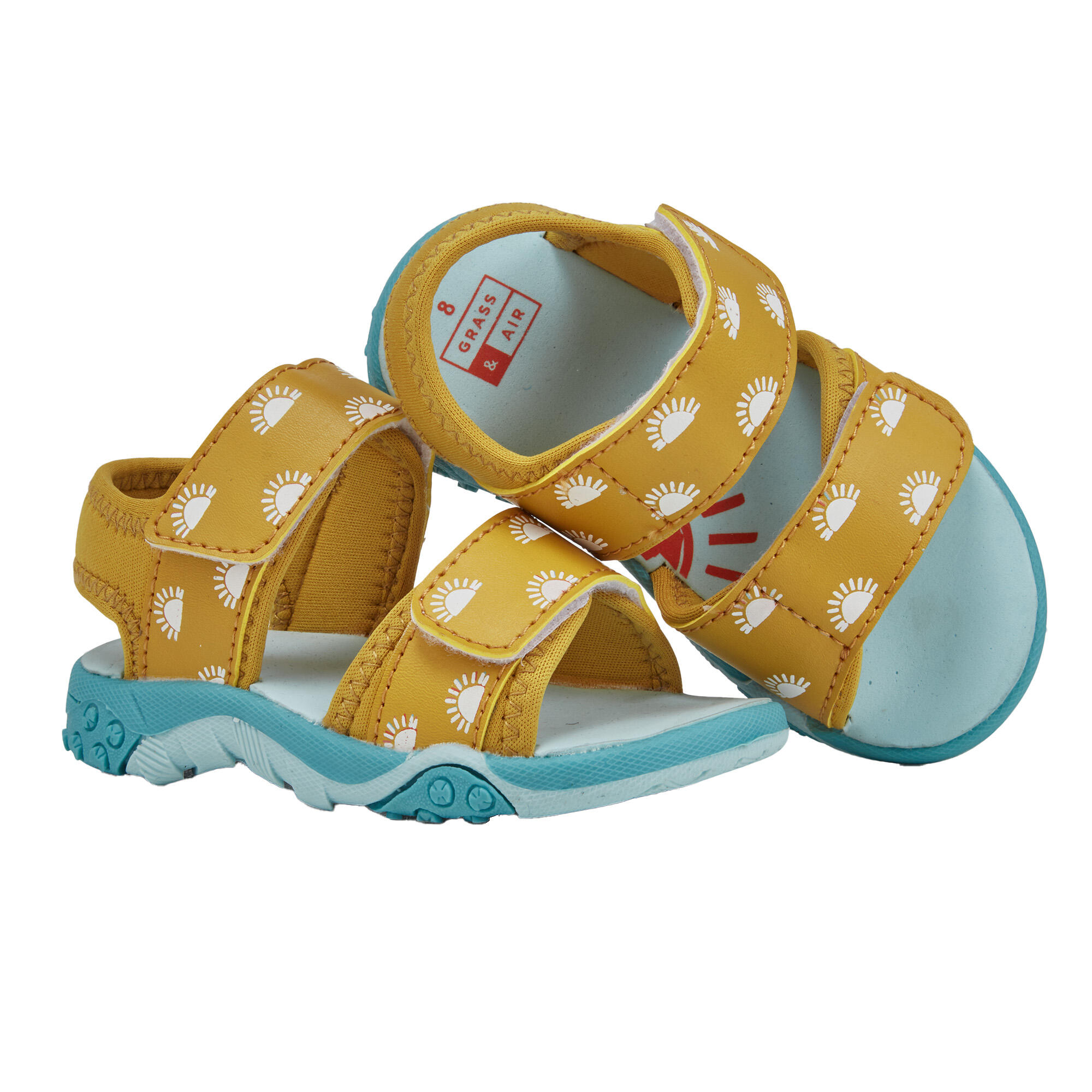 GRASS & AIR Ochre Colour-Changing Sandals