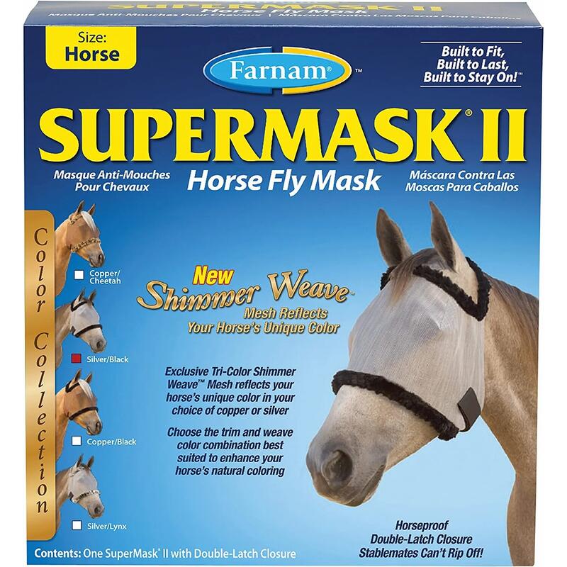 Fliegenmaske ohne Ohrenschutz Farnam Supermask II Horse horse