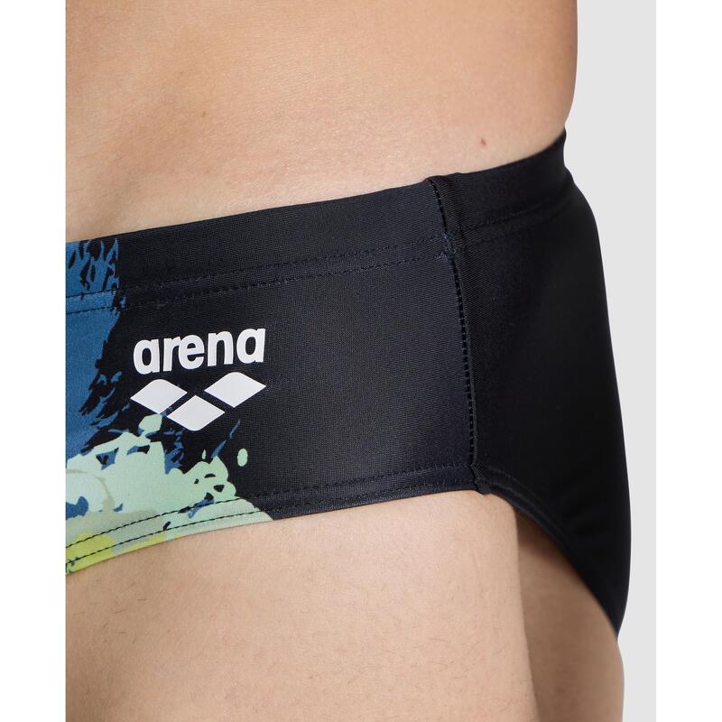 Slip De Bain Arena Homme - Training Chlorine Resistant - Coupe S/M - Waternity - Lycra Bleu