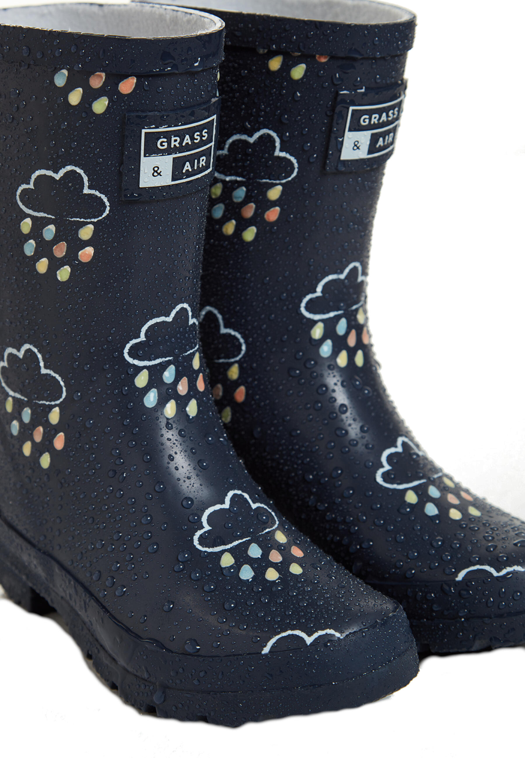 Older Kids Navy Colour-Changing Wellies