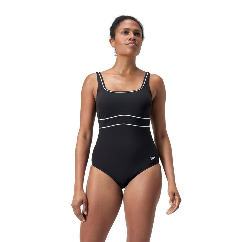 Dorosły strój pływacki Speedo Shaping ContourEclipse Czarno-Biały