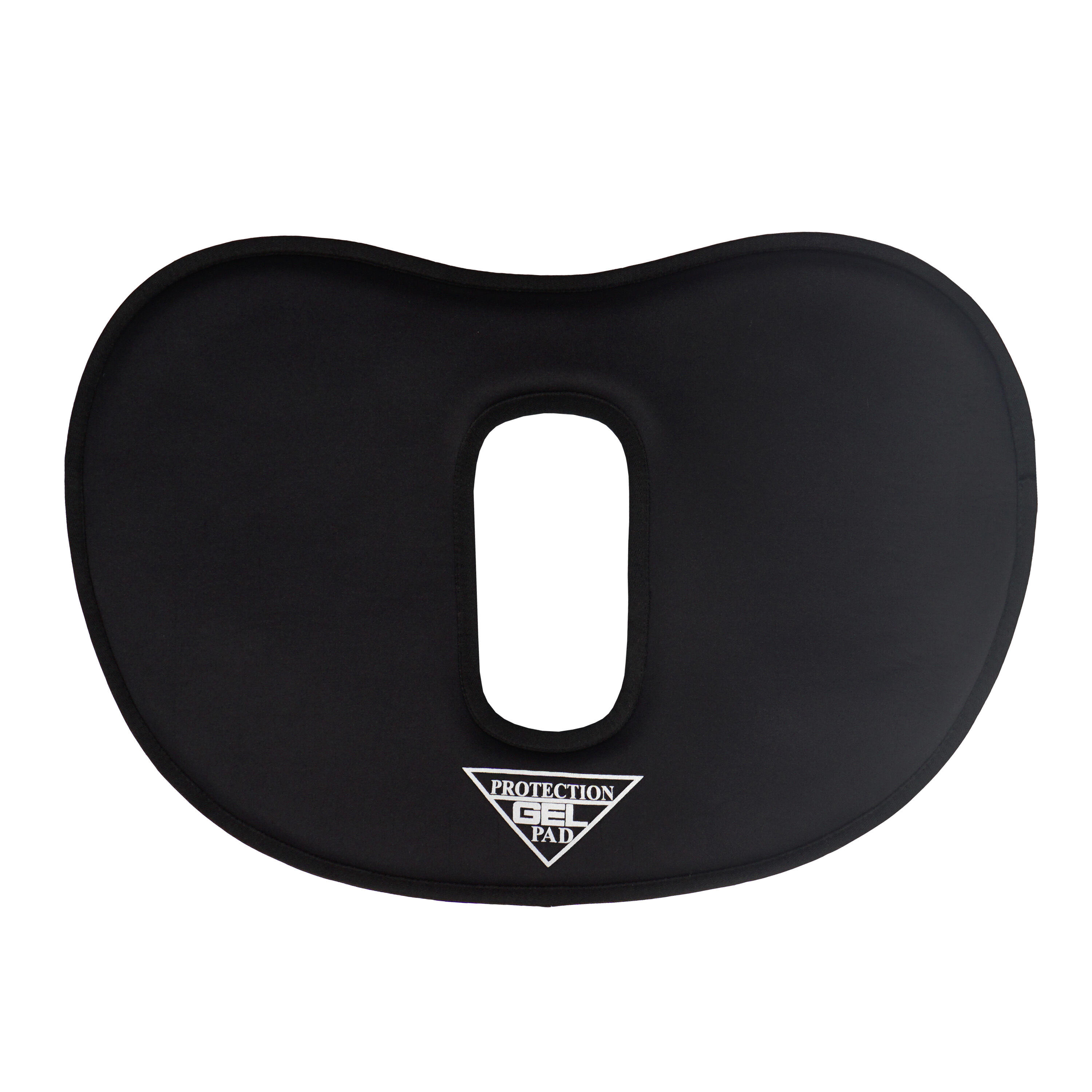 Horka - Tapis De Selle Pour Cheval En Gel Néoprène Rond Avec Découpe Au Garrot Horka - Amortisseur De Selle D'Équitation - Noir - Taille Unique - Decathlon