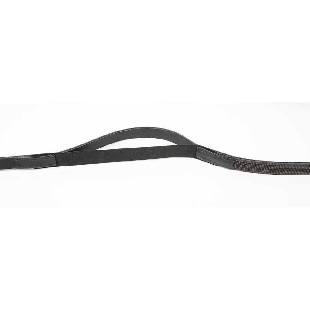 Zügel für Pferde elastische Doppelgummis Leder Harry's Horse 2/2
