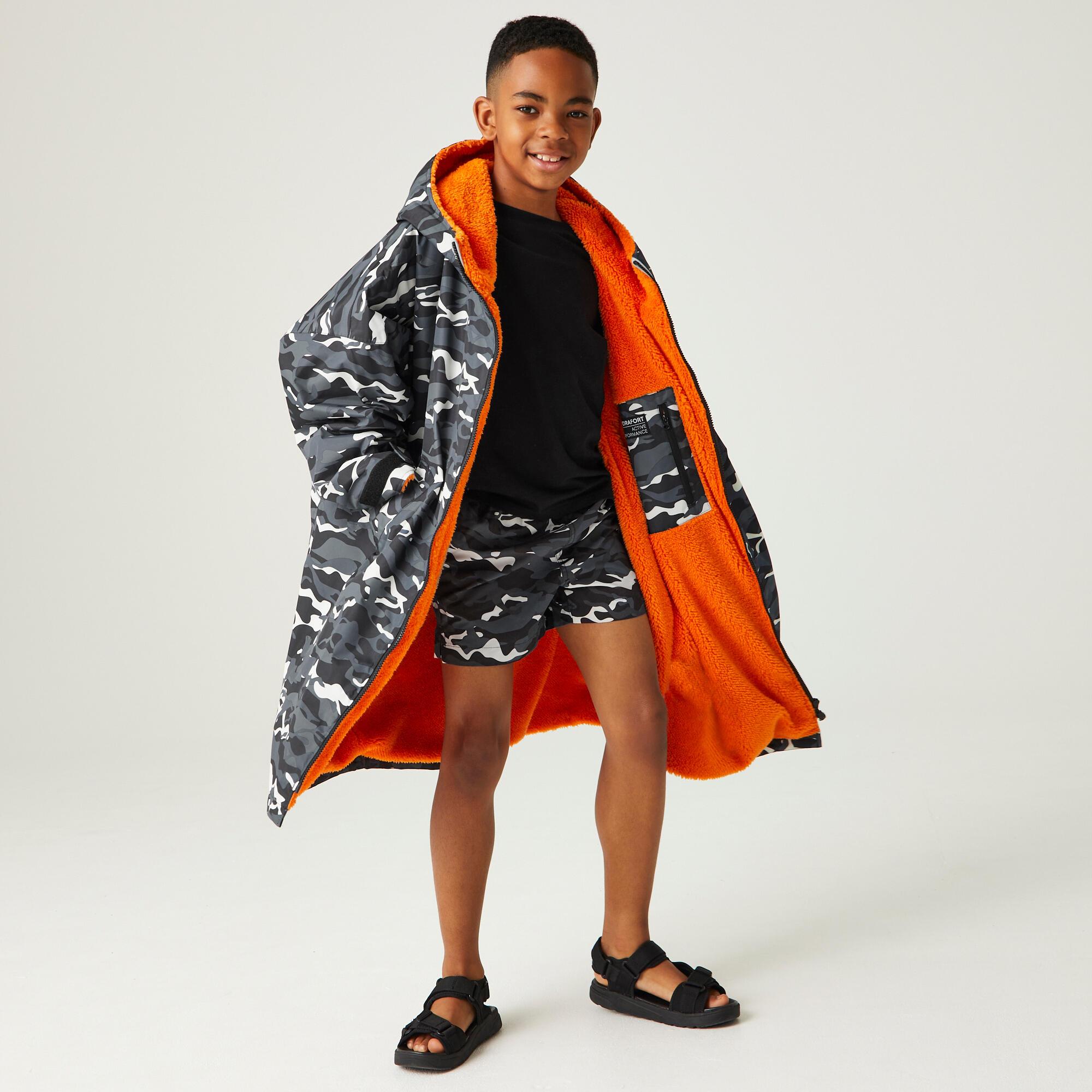 Poncho Escursionismo Bambino Junior Waterproof 3/7