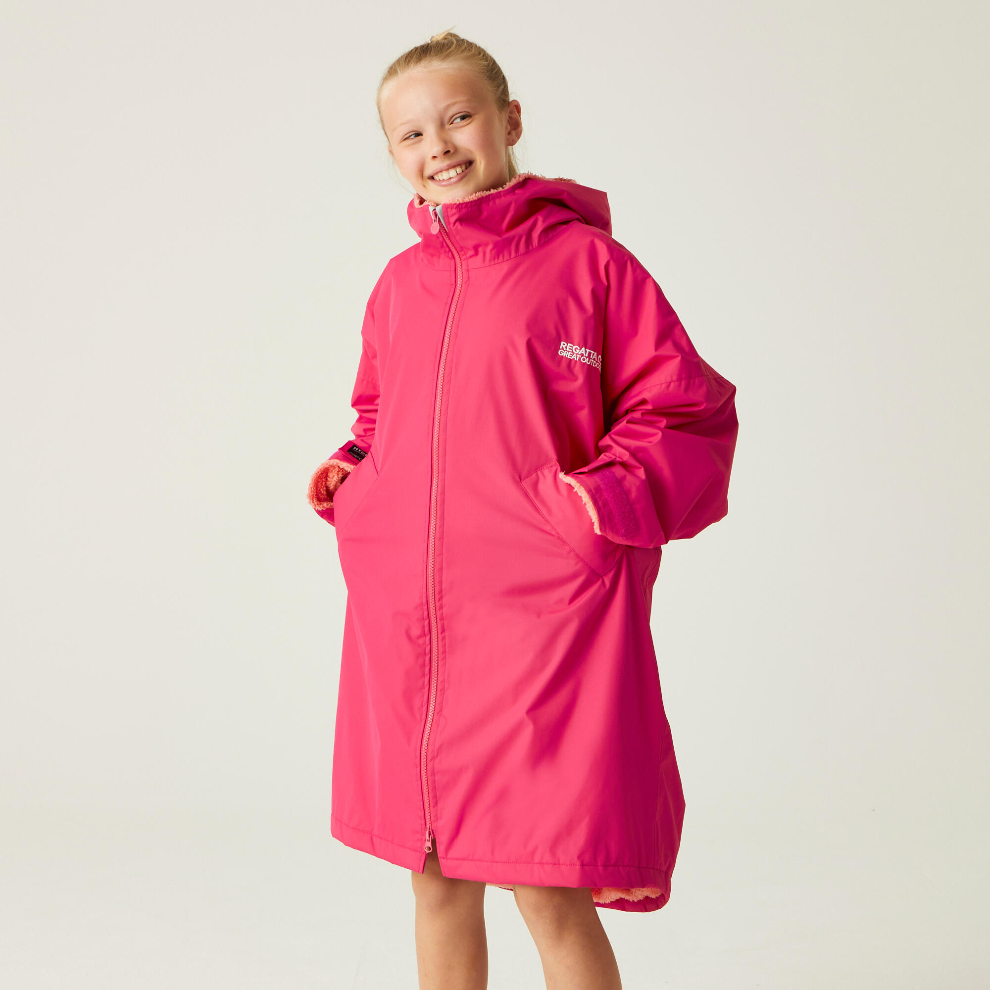 Regatta - Peignoir Imperméable Pour Enfants - Veste - Rose - 9-11 Ans - Decathlon
