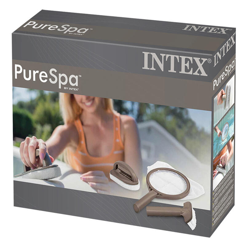 Kit mantenimiento Intex para Spa + 2 cepillos y 1 malla