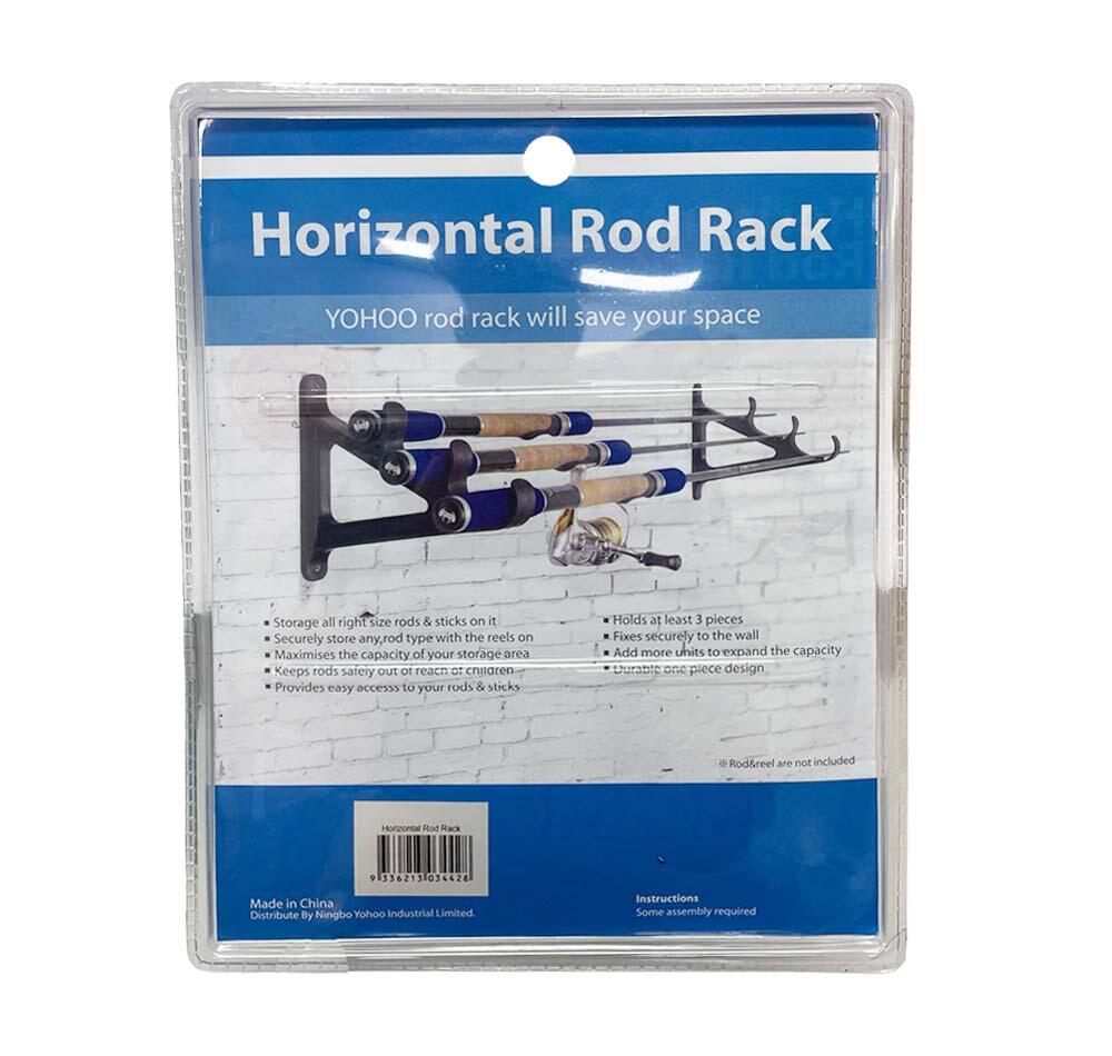Yohoo Horizontal Wall Mount Rod Rack