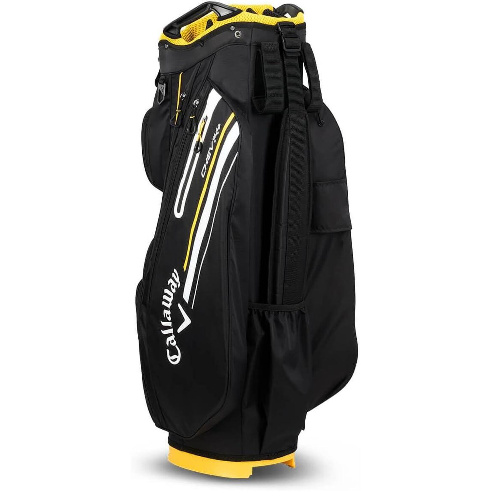 Callaway Chev 14+ Cart Bag 2024 Bolsa de Golf, Unisex Adulto, Negro/Oro