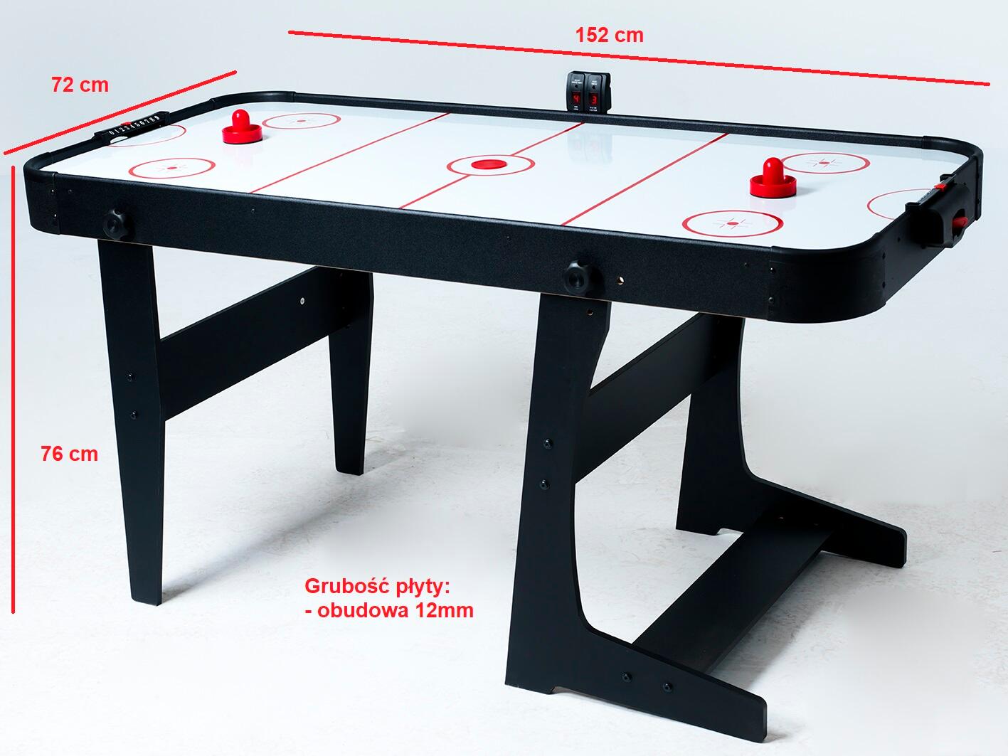 Stół cymbergaj Gamesson Airhockey Madison L-Foot Laser 152×72×76cm 2/7