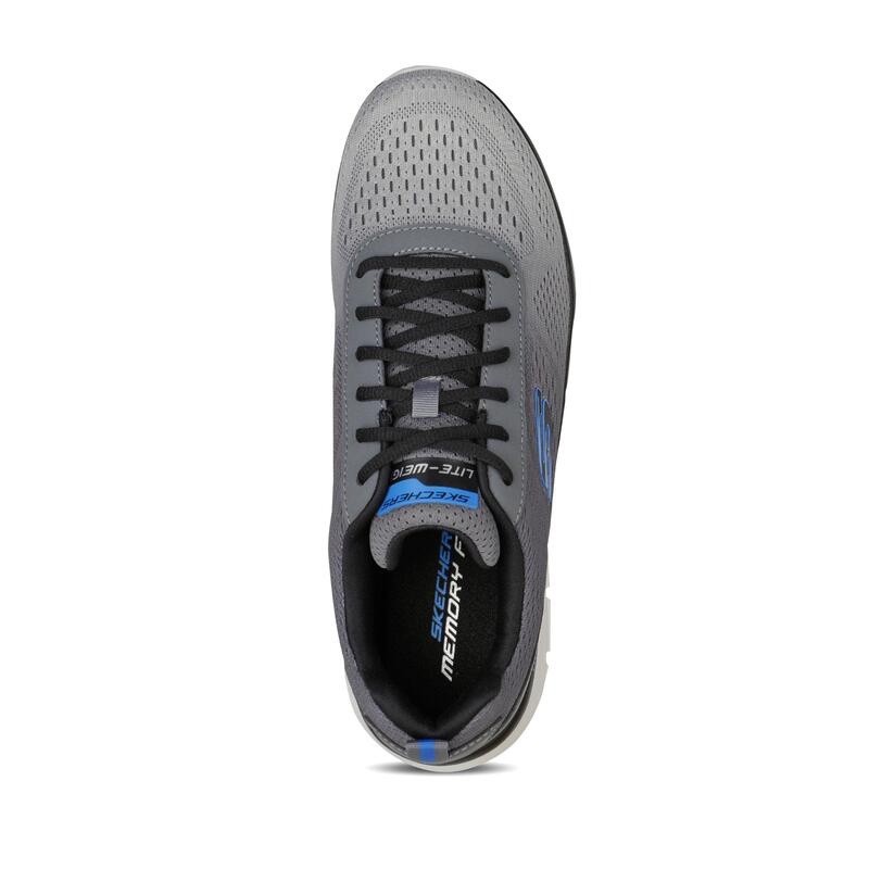 Zapatillas Skechers Hombre Track Ripkent. Negro/oliva