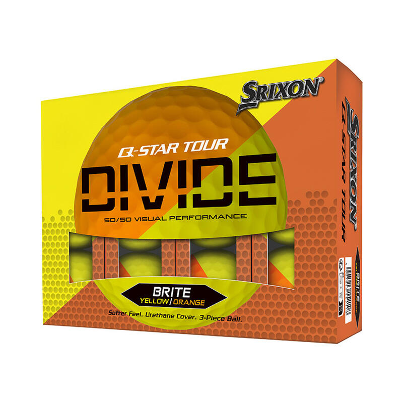 Caja de 12 bolas de golf Srixon Q-Star Tour DIVIDE New