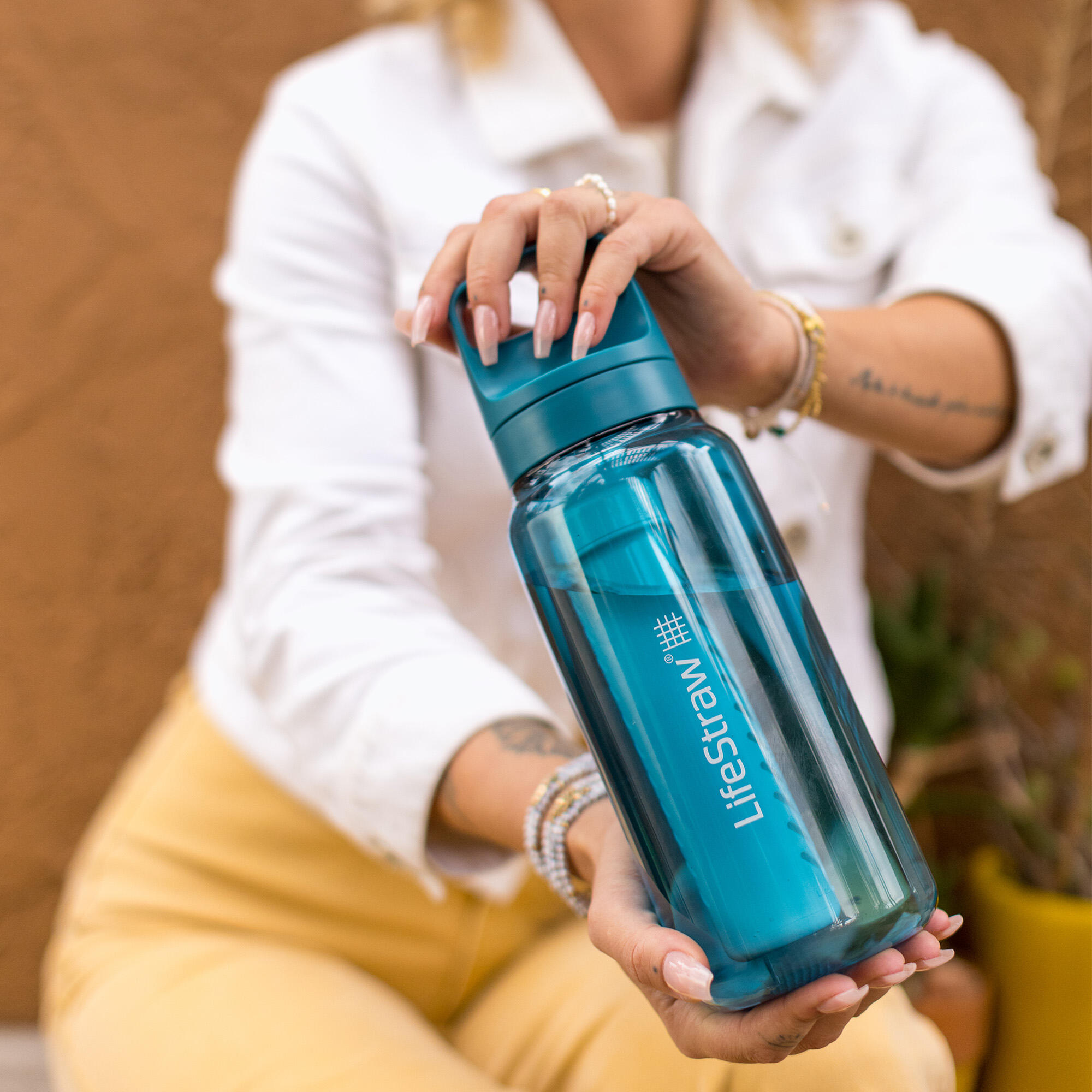 Gourde Filtrante Lifestraw Go 1L Turquoise 5/5
