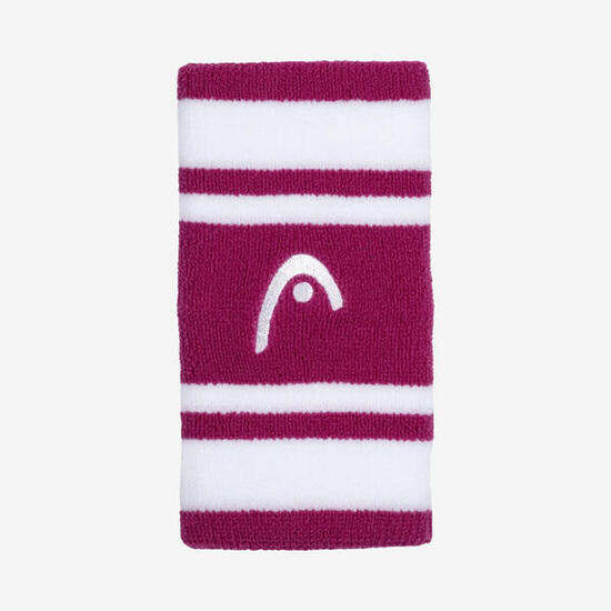 Frotka tenisowa Head Wristband Striped 5" różowo-biała