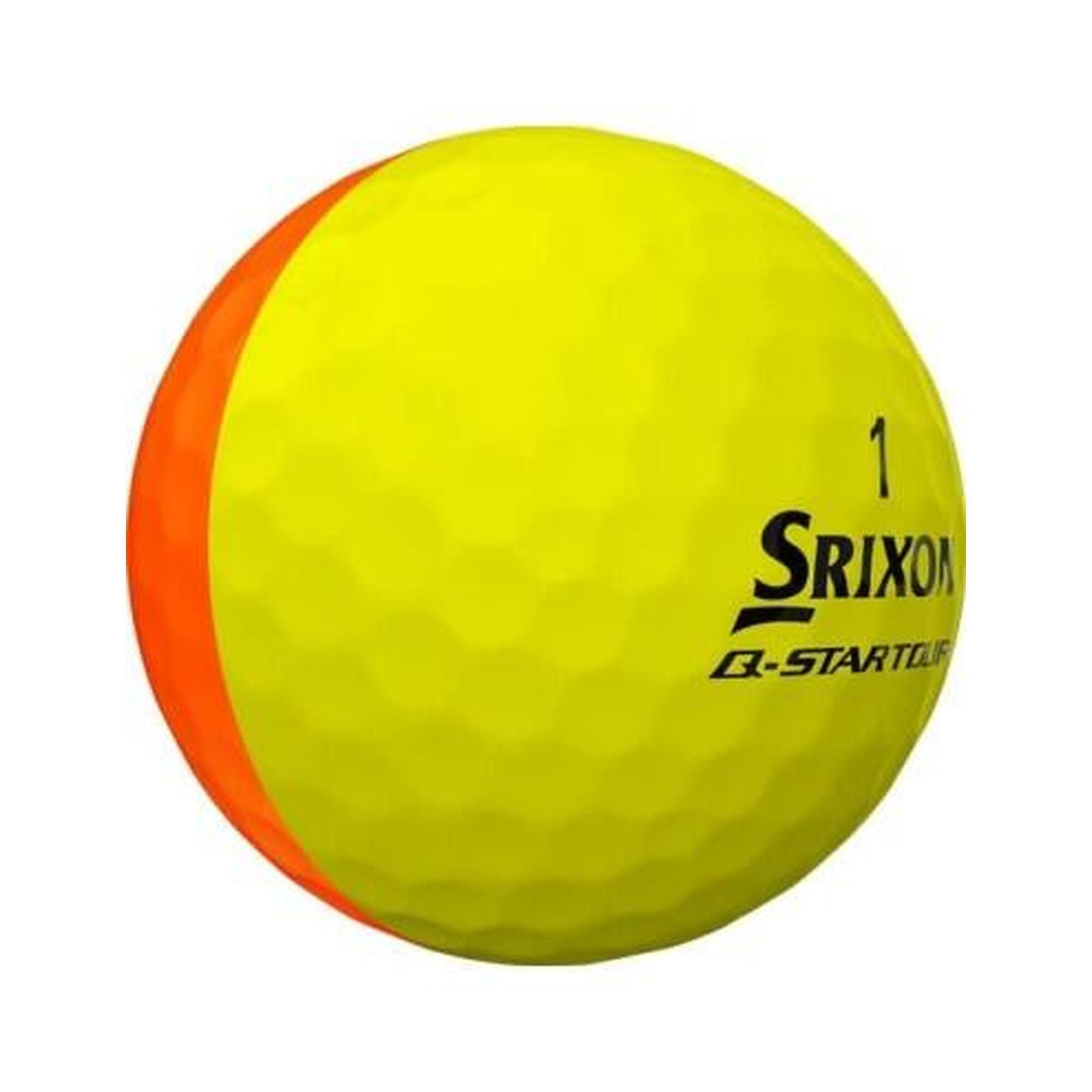 Q-star tour divide brite" golf balls Srixon (set of 12)