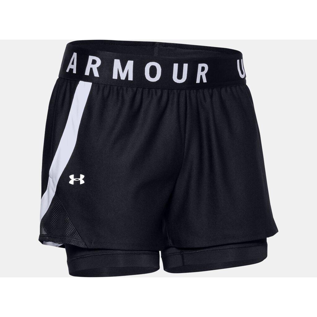 Calções Curtos Under Armor Play Up Preto Mulher 3/6