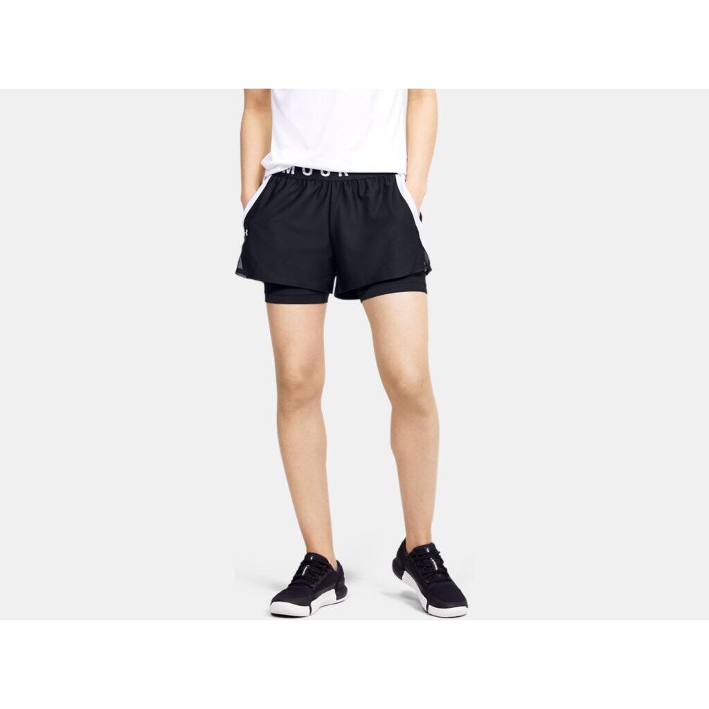 Under Armour - Short Under Armour Play Up Noir Femme - Short - Blanc|noir - S - Decathlon