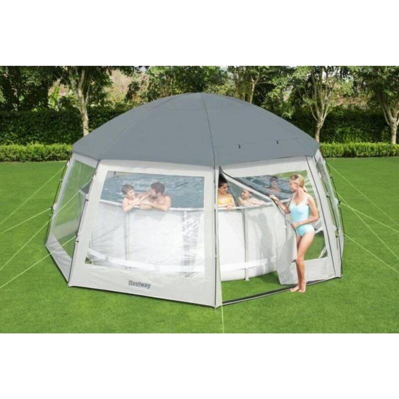 Cúpula de piscina 600x600x295 cm Bestway