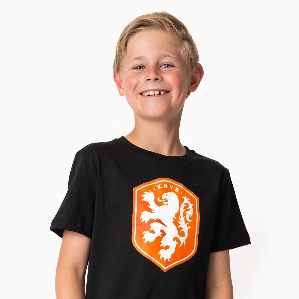 Nederland T-shirt Kinderen - EK 2024 - Zwart - KNVB 5/5