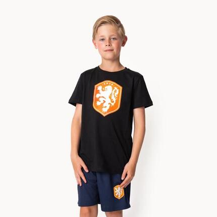Nederland T-shirt Kinderen - EK 2024 - Zwart - KNVB