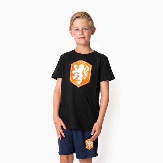 Nederland T-shirt Kinderen - Zwart - KNVB
