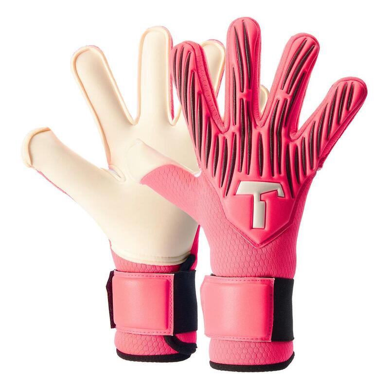 Gants de Gardien de But Enfant Rebel 2.0 Fluo Pink Junior avec Barrettes