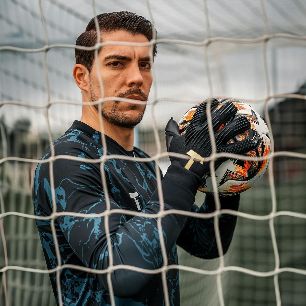 Guanti da Portiere per Adulti Rebel 2.0 Black-Out con Protezioni per le Dita 5/6