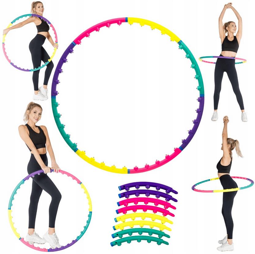 Hula Hop z wypustkami masującymi składane 8-elementowe Drfit 1/7