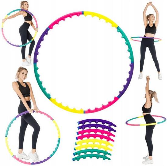 Hula Hop z wypustkami masującymi składane 8-elementowe Drfit